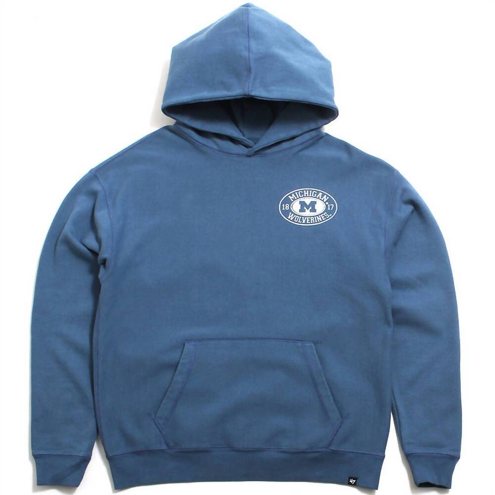 NEW ’47 women's wolverines hookline river hoodie in dusted timber blue